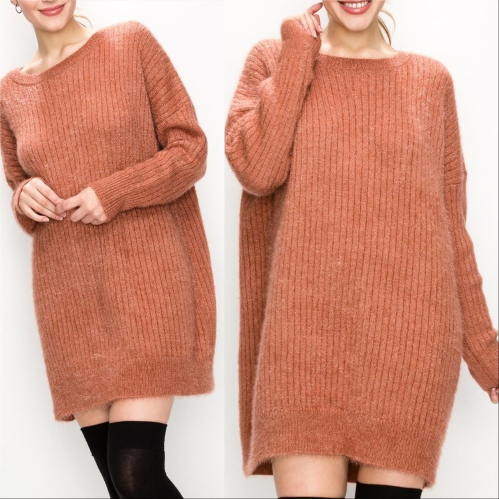 Ribbed Sweater Dress